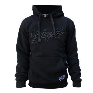 Bluza z kapturem czarna TAG haft 3D
