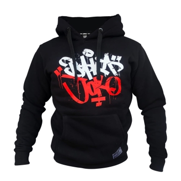 Bluza z kapturem czarna BARWY